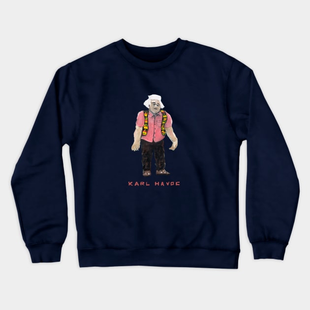 Karl Havoc All Alone Crewneck Sweatshirt by EBDrawls